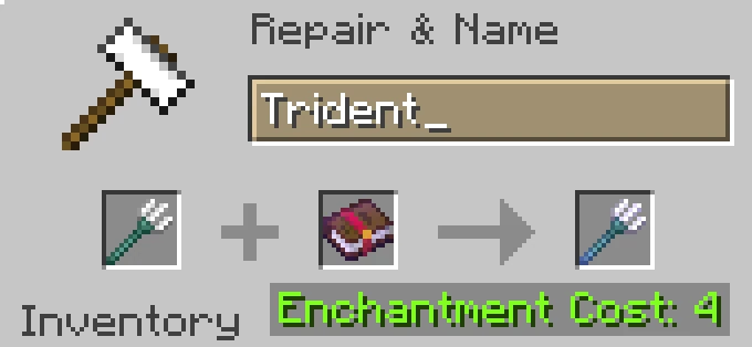 trident with channeling enchantment minecraft