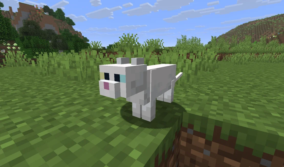 white cat minecraft