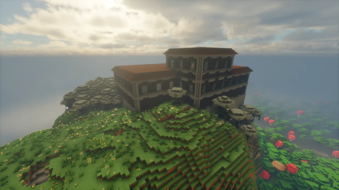 Spawn near a Woodland Mansion on top of a Pale Garden hill in Minecraft