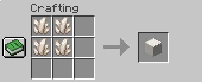 block of quartz recipe minecraft