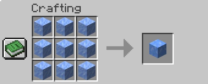 blue ice recipe minecraft
