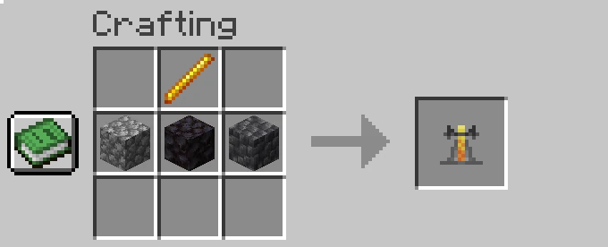 brewing stand crafting recipe minecraft