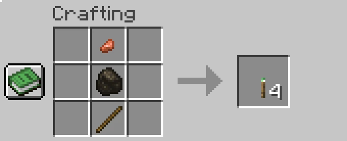 copper torch recipe minecraft