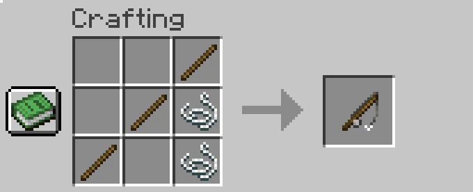 fishing rod recipe minecraft