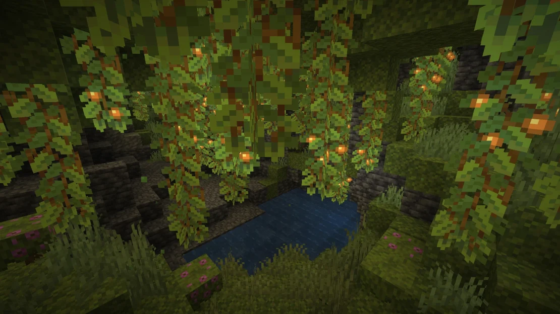 lush caves minecraft