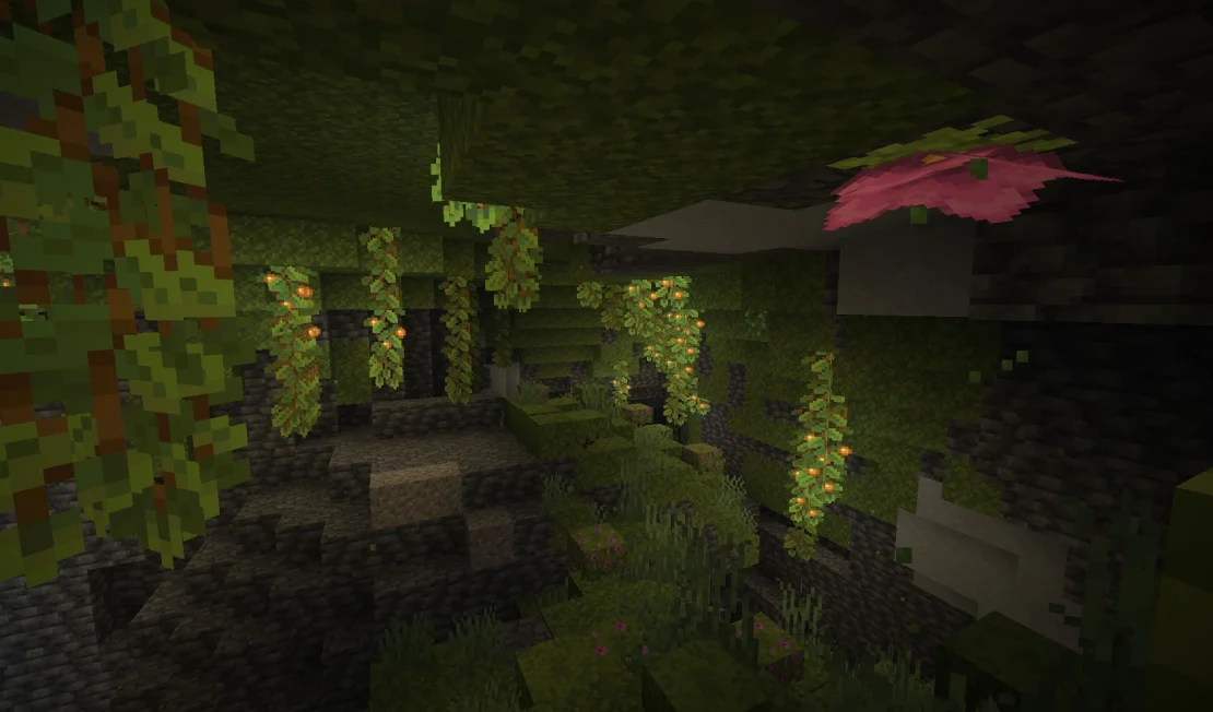 lush caves minecraft
