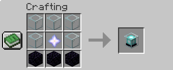 beacon crafting recipe minecraft