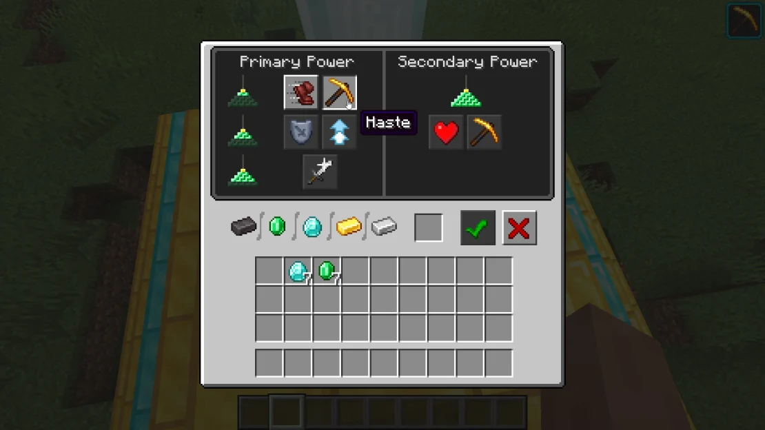 beacon status effects minecraft