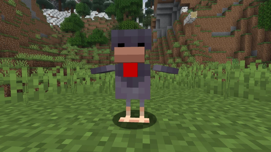 blue cold chicken minecraft