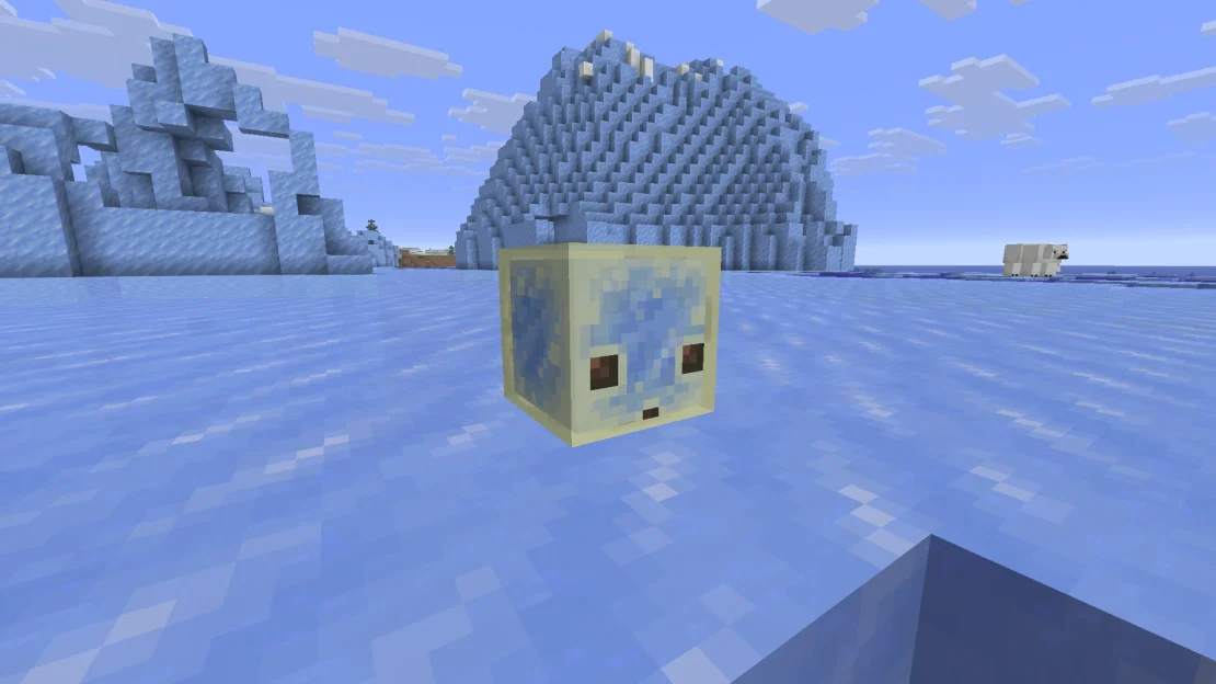 fast sliding sulfur cube minecraft