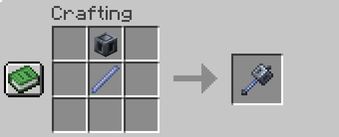 mace crafting recipe minecraft