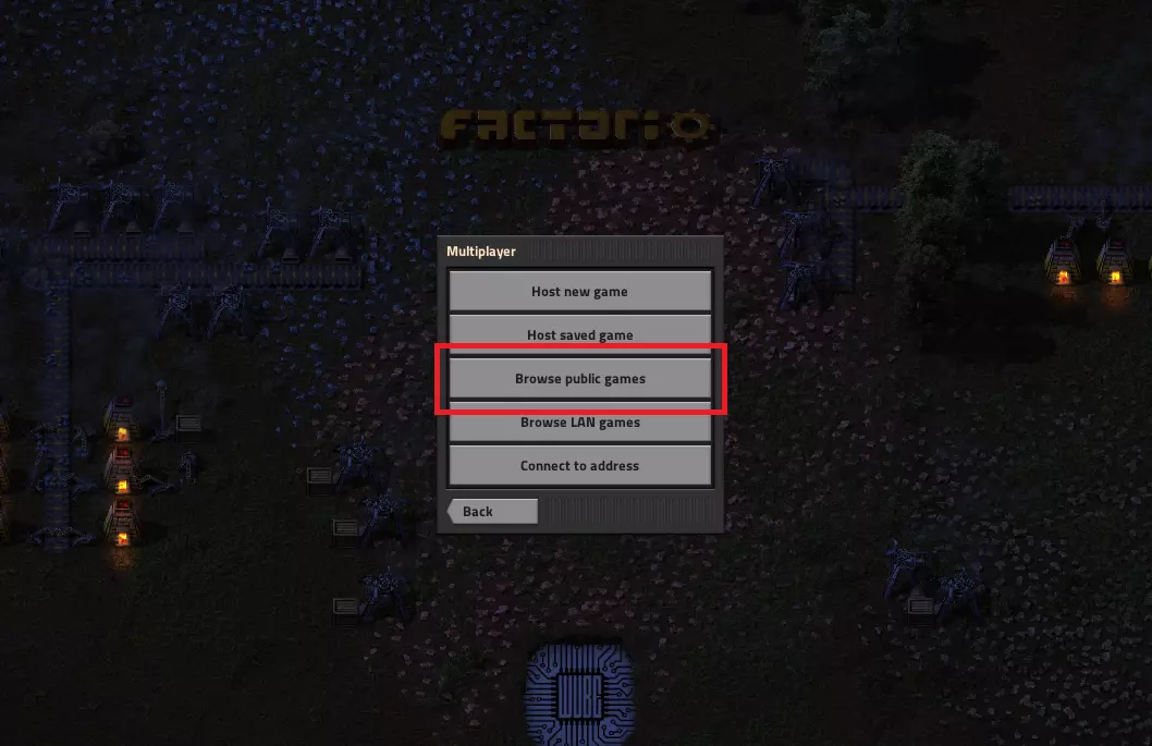 How to connect Factorio server 5