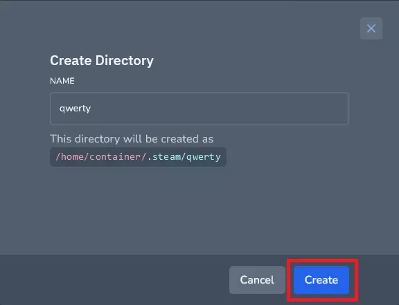 How to create server file directory 2